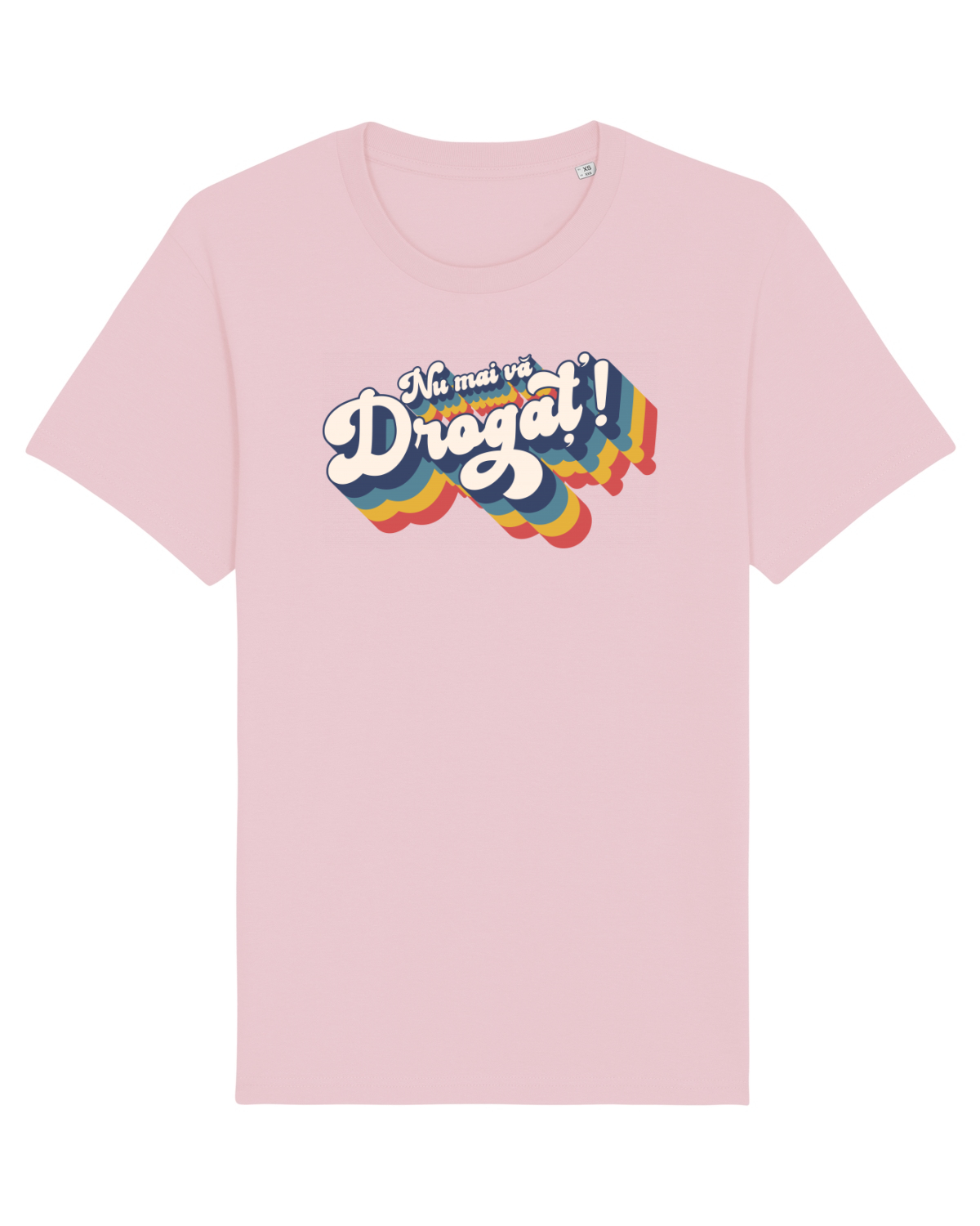 Tricou mânecă scurtă Unisex Rocker Cotton Pink
