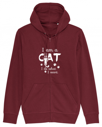 I am a Cat Burgundy