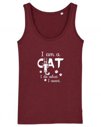 I am a Cat Burgundy