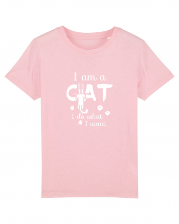 I am a Cat Cotton Pink