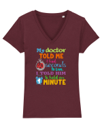 40 seconds to live Tricou mânecă scurtă guler V Damă Evoker