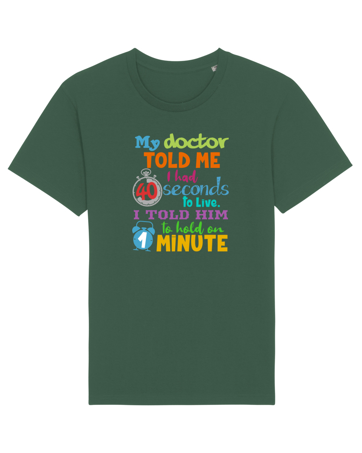 Tricou mânecă scurtă Unisex Rocker Bottle Green