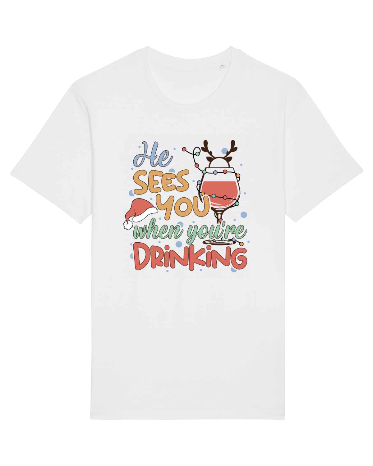 Tricou mânecă scurtă Unisex Rocker White