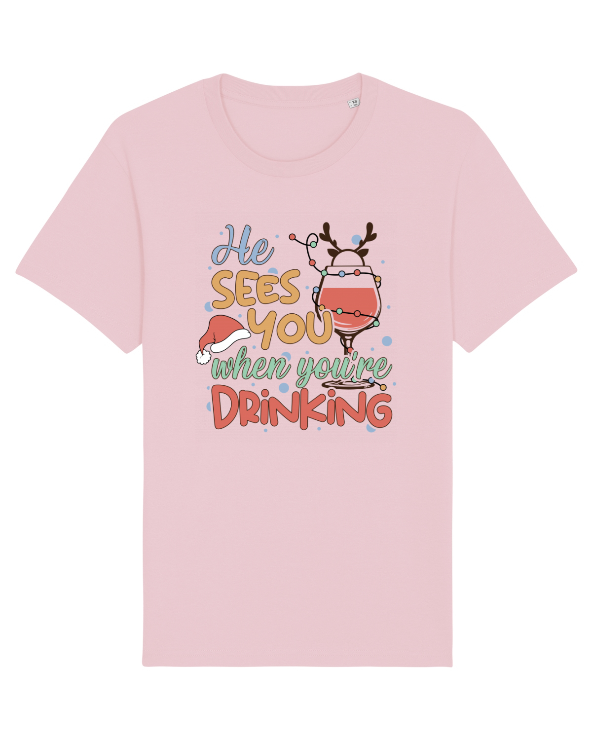 Tricou mânecă scurtă Unisex Rocker Cotton Pink