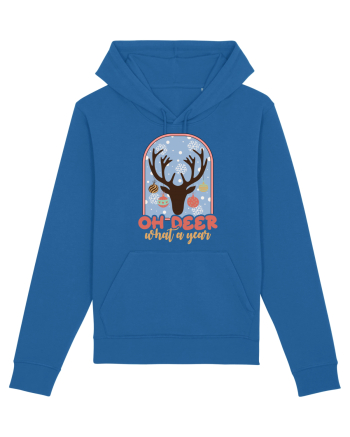 Oh Deer What A Year Royal Blue