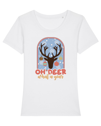 Oh Deer What A Year White