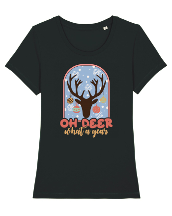 Oh Deer What A Year Black
