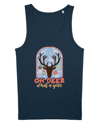 Oh Deer What A Year Navy