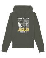 When life knocks me down Jesus picks me up Hanorac Unisex Drummer