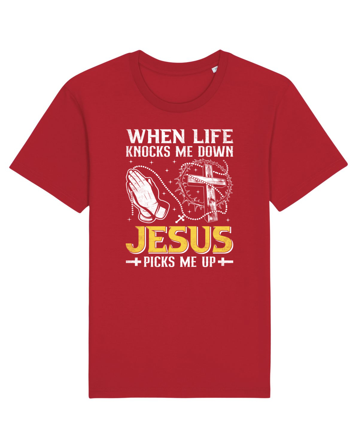 Tricou mânecă scurtă Unisex Rocker Red