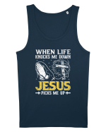 When life knocks me down Jesus picks me up Maiou Bărbat Runs