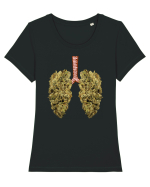 402 Lungs Tricou mânecă scurtă guler larg fitted Damă Expresser