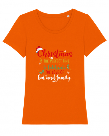 Celebrate love of God and Family Bright Orange