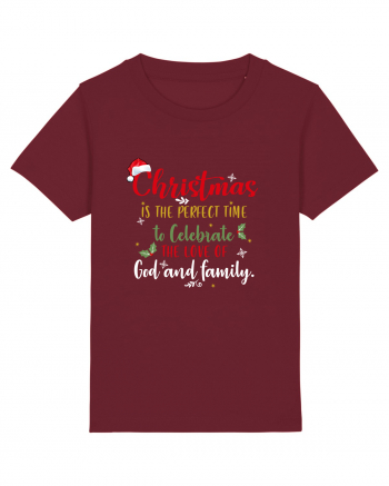 Celebrate love of God and Family Burgundy