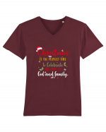 Celebrate love of God and Family Tricou mânecă scurtă guler V Bărbat Presenter