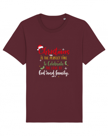 Celebrate love of God and Family Burgundy