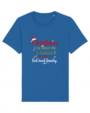 Celebrate love of God and Family Royal Blue