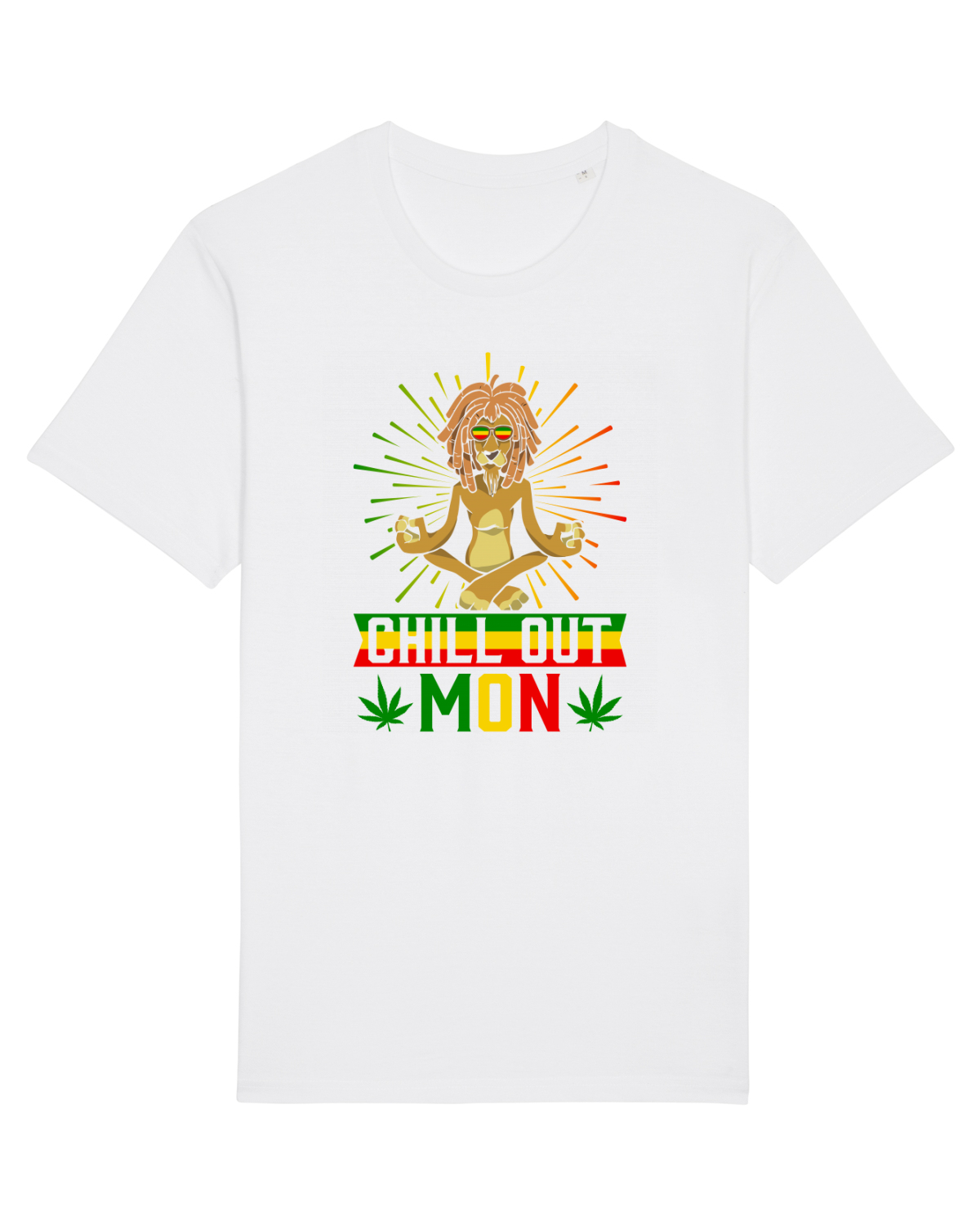 Tricou mânecă scurtă Unisex Rocker White