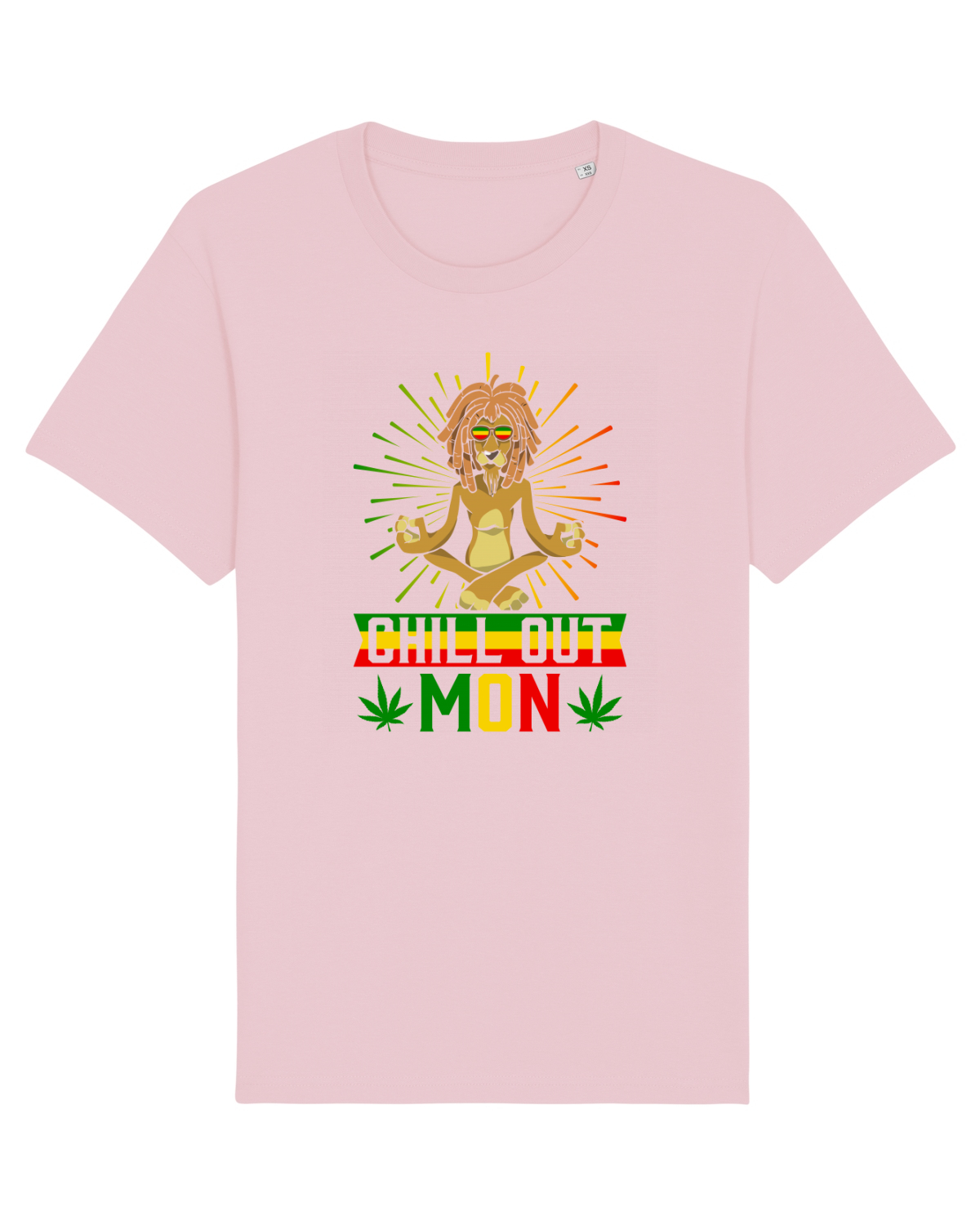 Tricou mânecă scurtă Unisex Rocker Cotton Pink