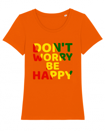 Don't worry be happy Bright Orange