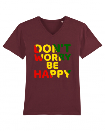 Don't worry be happy Burgundy