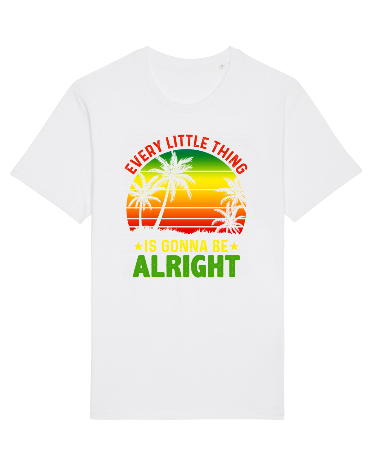 Tricou mânecă scurtă Unisex Rocker White