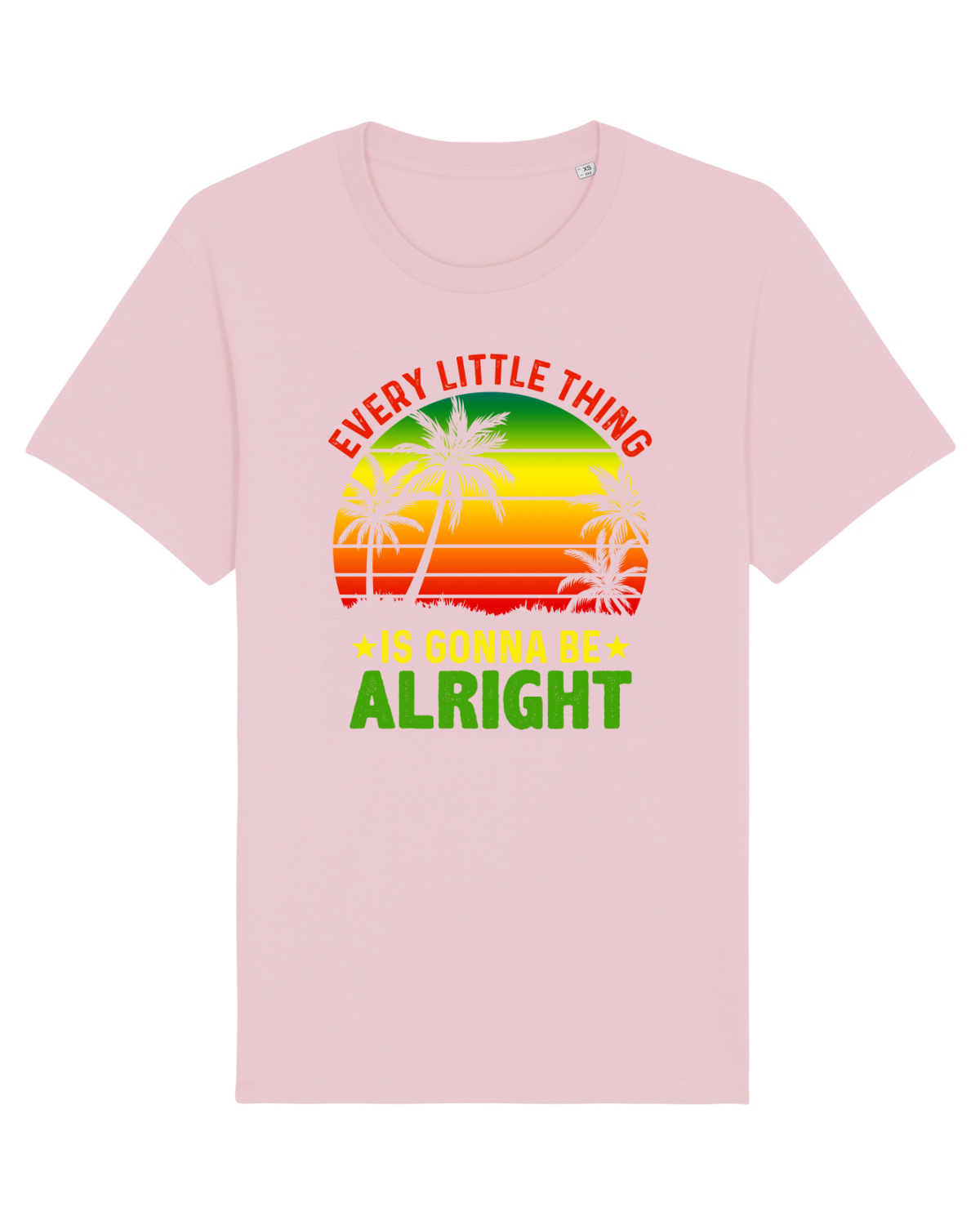 Tricou mânecă scurtă Unisex Rocker Cotton Pink