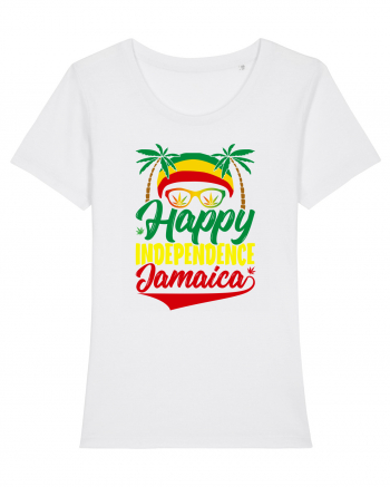 Happy Independence Jamaica White