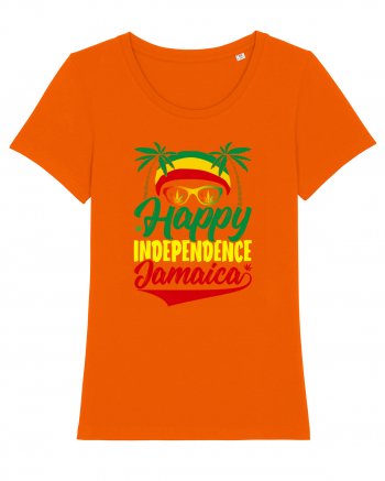 Happy Independence Jamaica Bright Orange