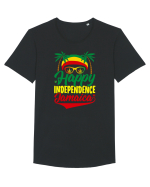 Happy Independence Jamaica Tricou mânecă scurtă guler larg Bărbat Skater