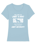 German Shephard Tricou mânecă scurtă guler larg fitted Damă Expresser