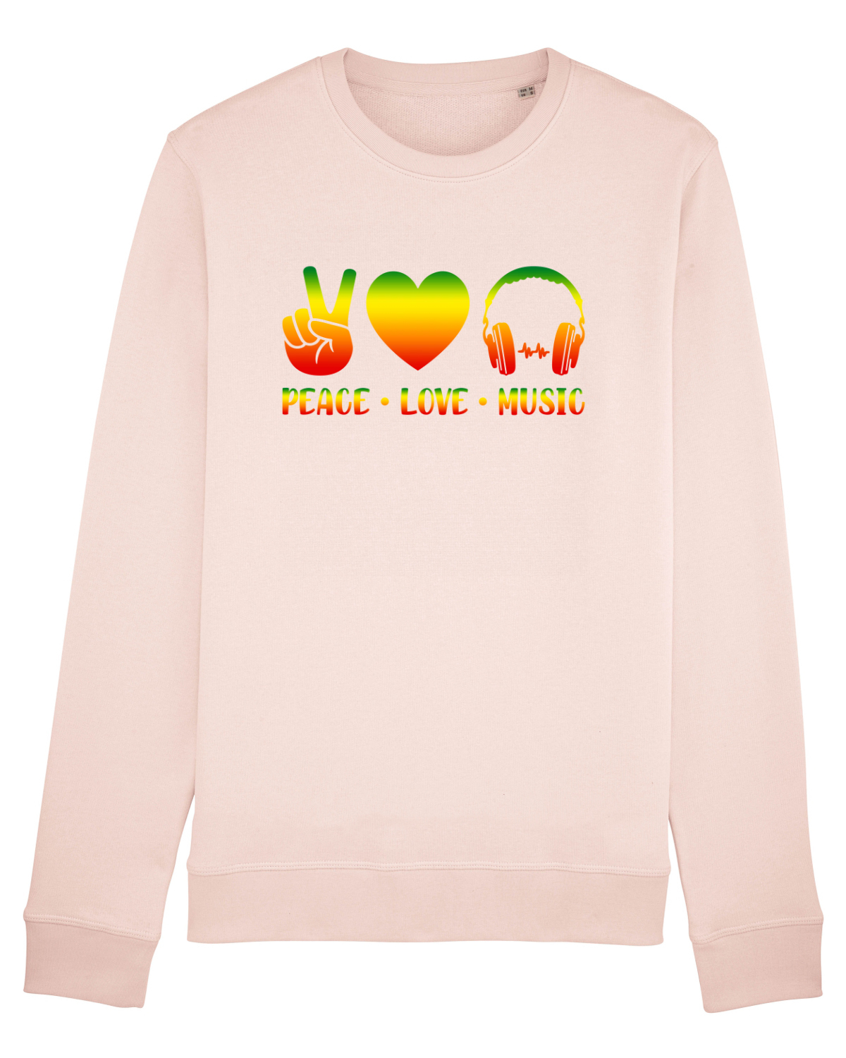 Bluză mânecă lungă Unisex Rise Candy Pink
