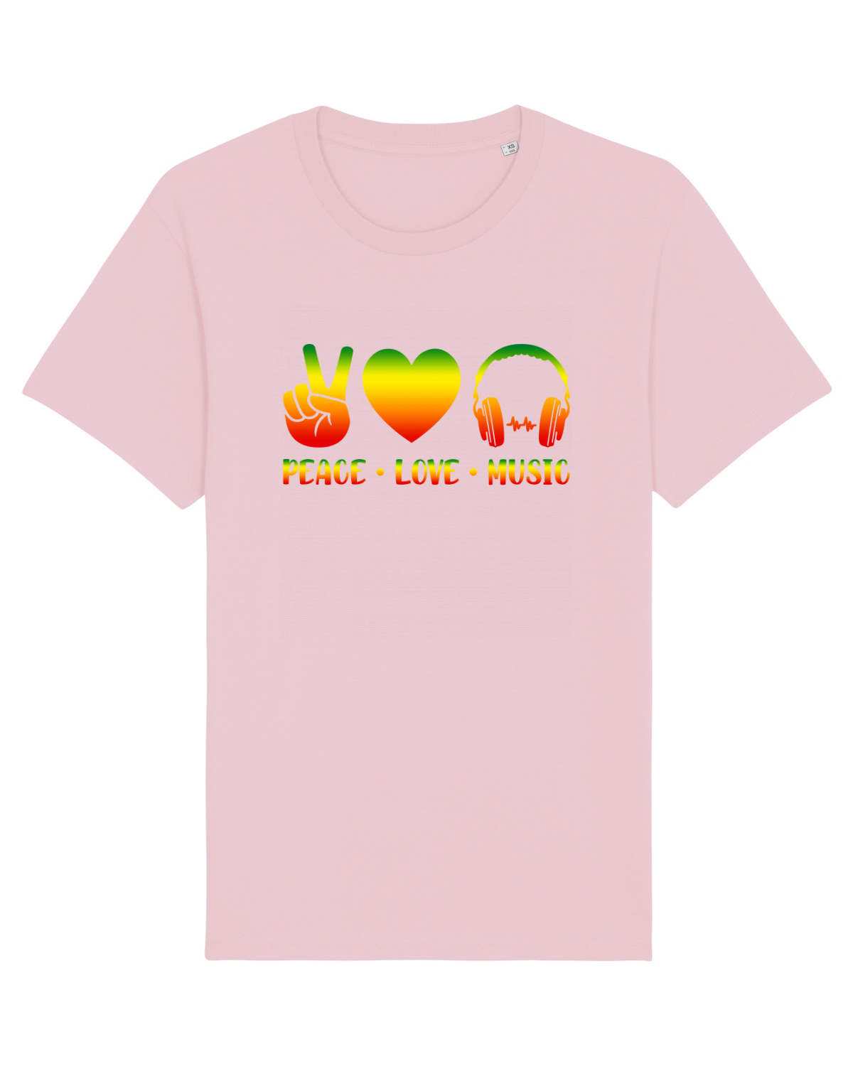 Tricou mânecă scurtă Unisex Rocker Cotton Pink