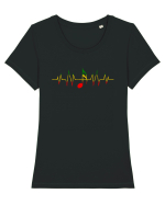 Reggae Beat Tricou mânecă scurtă guler larg fitted Damă Expresser