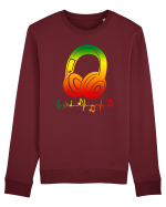 Reggae Music Headphone Bluză mânecă lungă Unisex Rise