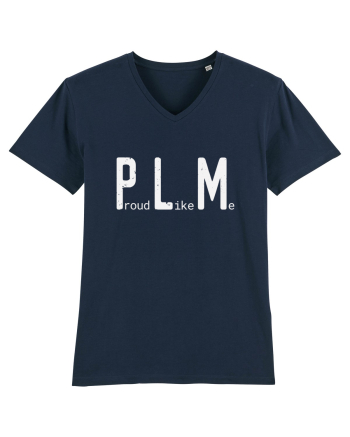 Proud Like Me - white French Navy