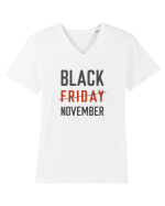 Black Friday Tricou mânecă scurtă guler V Bărbat Presenter