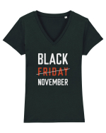 Black Friday - white Tricou mânecă scurtă guler V Damă Evoker