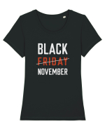Black Friday - white Tricou mânecă scurtă guler larg fitted Damă Expresser
