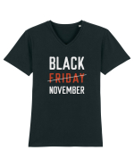 Black Friday - white Tricou mânecă scurtă guler V Bărbat Presenter