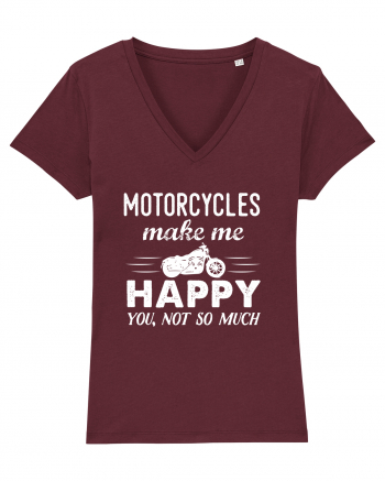 Motoricyes make me happy Burgundy