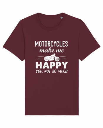 Motoricyes make me happy Burgundy