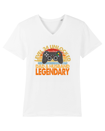 Level 34 Unlocked Dad & Husband Legendary White