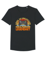 Level 35 Unlocked Dad & Husband Legendary Tricou mânecă scurtă guler larg Bărbat Skater