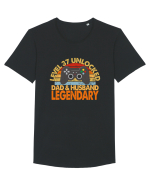 Level 37 Unlocked Dad & Husband Legendary Tricou mânecă scurtă guler larg Bărbat Skater