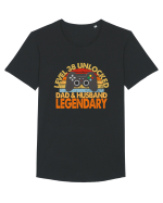 Level 38 Unlocked Dad & Husband Legendary Tricou mânecă scurtă guler larg Bărbat Skater