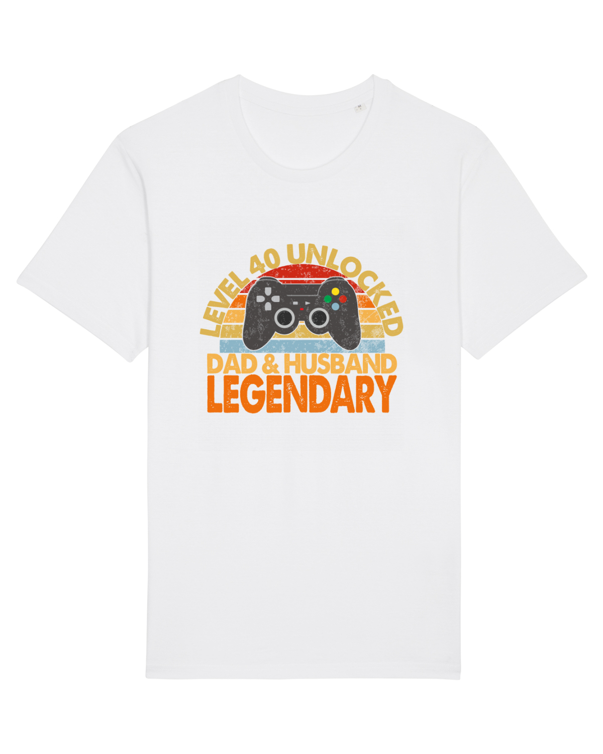 Tricou mânecă scurtă Unisex Rocker White
