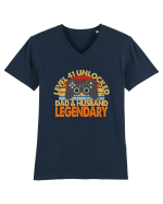 Level 41 Unlocked Dad & Husband Legendary Tricou mânecă scurtă guler V Bărbat Presenter