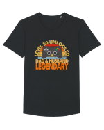Level 50 Unlocked Dad & Husband Legendary Tricou mânecă scurtă guler larg Bărbat Skater