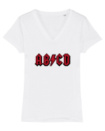 AB CD Tricou mânecă scurtă guler V Damă Evoker
